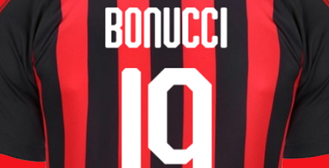 Beispiel einer AC Milan 18-19-Schriftart